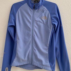 The North Face Flight Series Color Block Blue Thumb Holes Zip Up